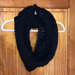Black Infinity Scarf. One Size